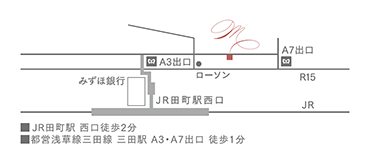 マニシア 田町駅 地図